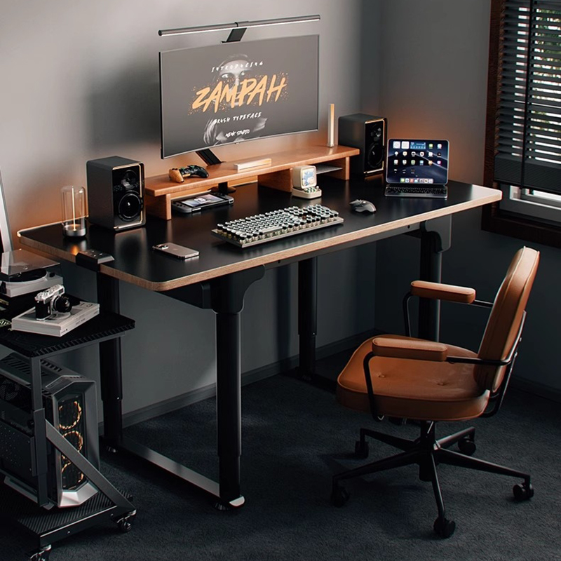 Desk Setup Oak - Klapptische Gamer Computertisch Schreibtisch für Zimmer