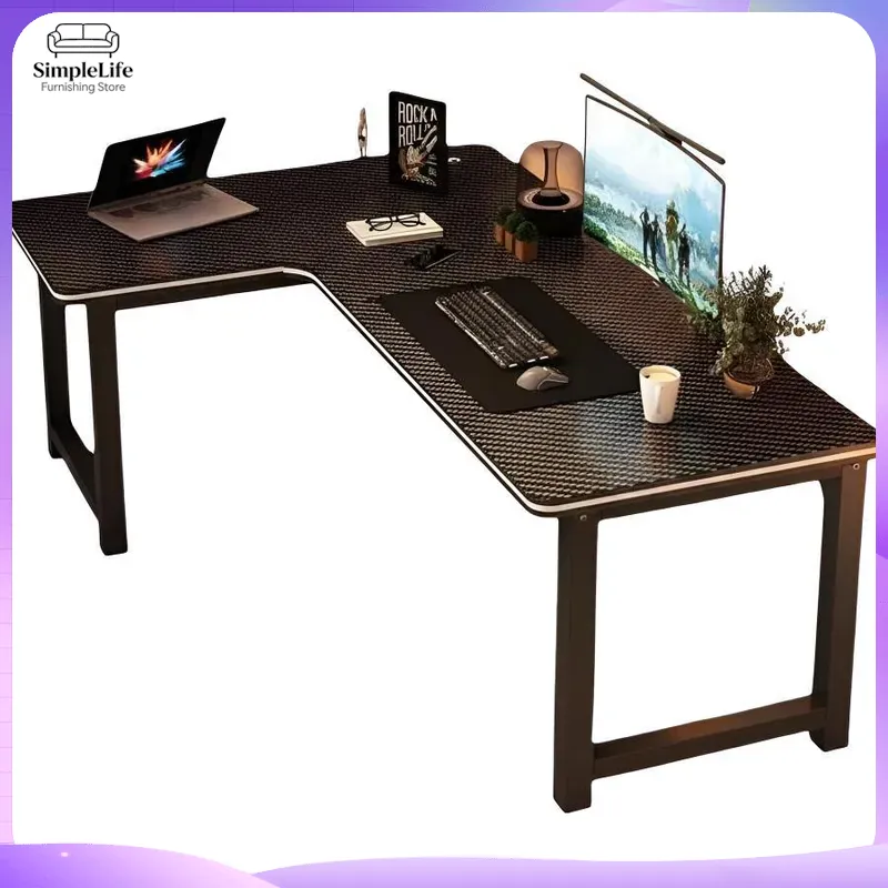 Desk Setup For Studying - Eck-Gaming-Schreibtisch Computertisch mit Ablage für PC-Setup