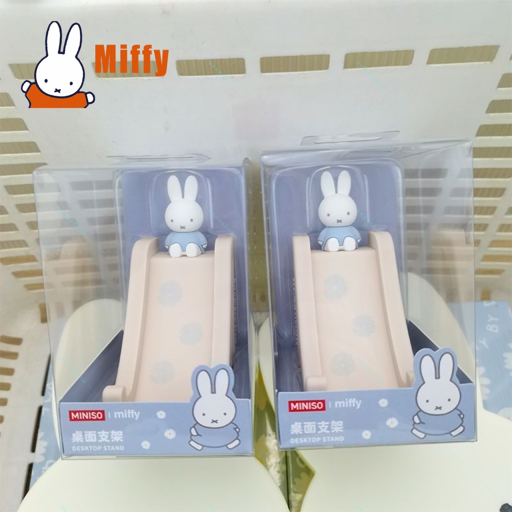 Desk Setup Cute - Kawaii Miffy Handy-Ständer, Niedlicher Hasen-Tischhalter, Pastellrosa