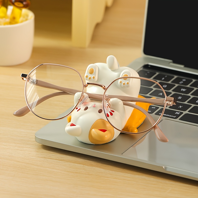 Desk Setup Cute - Bezaubernder katzenförmiger Handyständer aus Kunstharz –