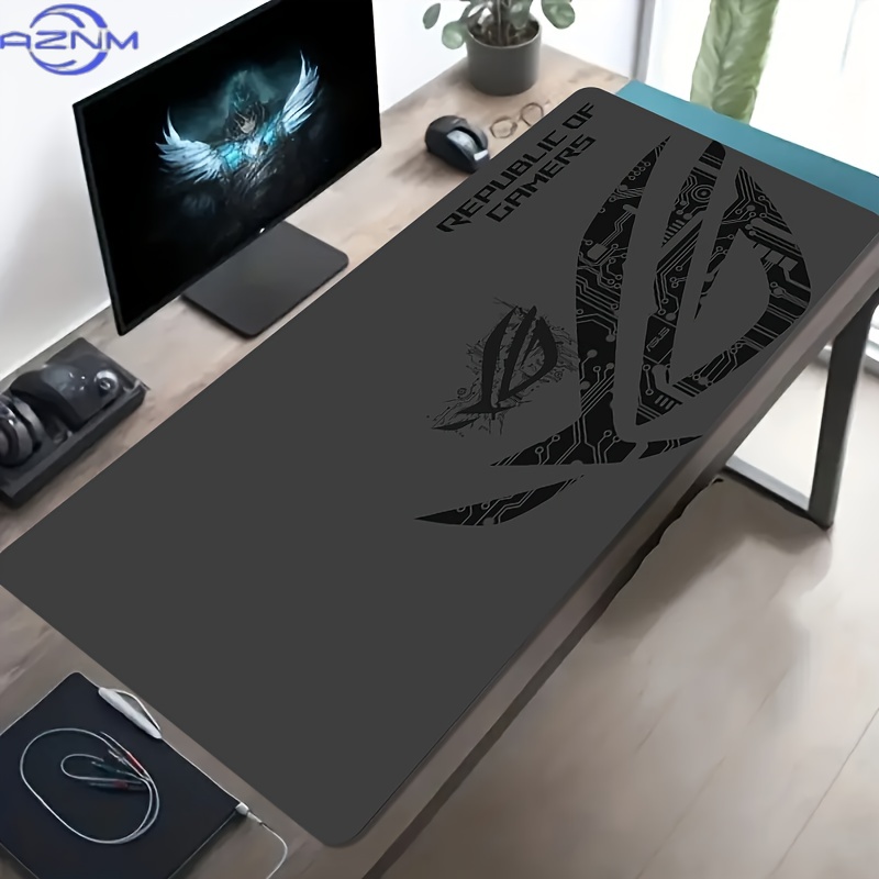 Desk Setup Gadgets - 1 Stück Großes Gaming-Mauspad mit ROG-Leiterplatten-Design,