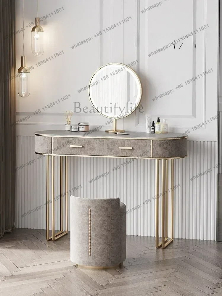 Desk Setup Bedroom - Schlafzimmer-Set, europäische Möbel, luxuriöse Kommode, Schminktisch
