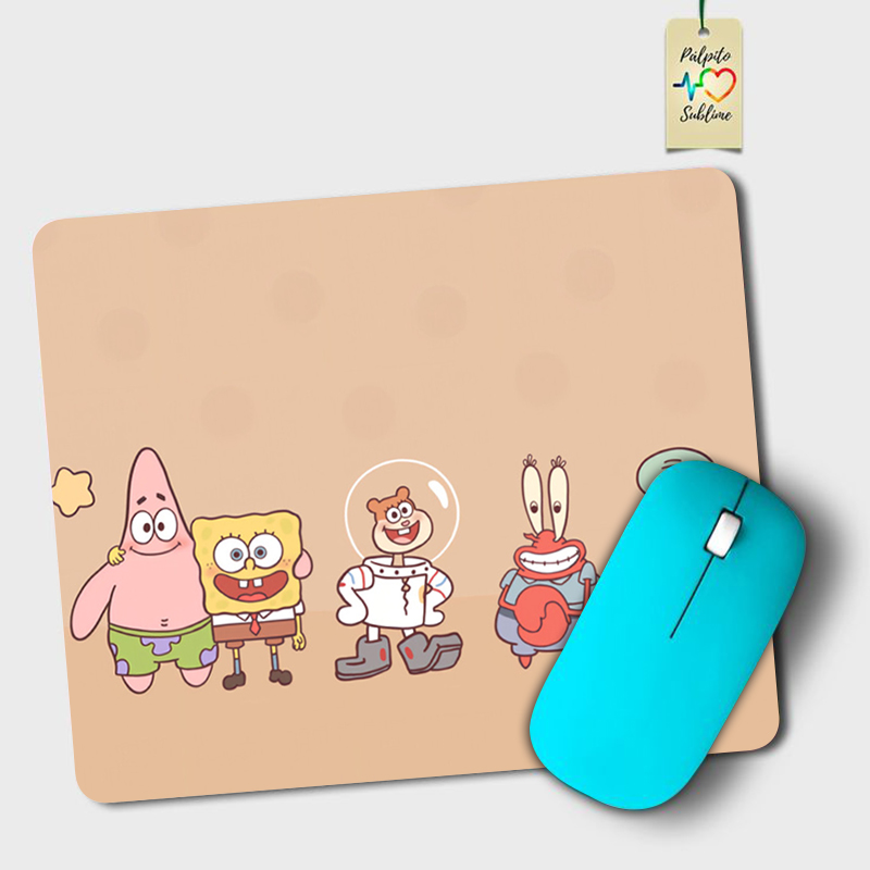 Desk Setup Cute - SpongeBob Schwammkopf Mauspad, rutschfeste Mauspads für