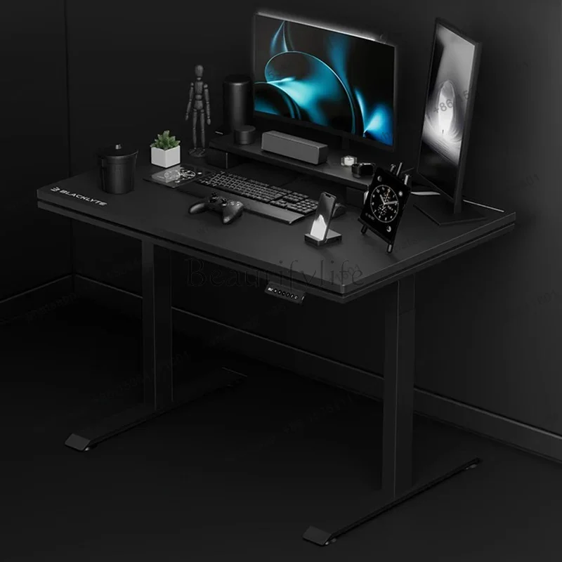 Desk Setup Bedroom - Gaming-Computertische für Studenten, höhenverstellbar, Steh-Bürotisch-Setup, Konsole,