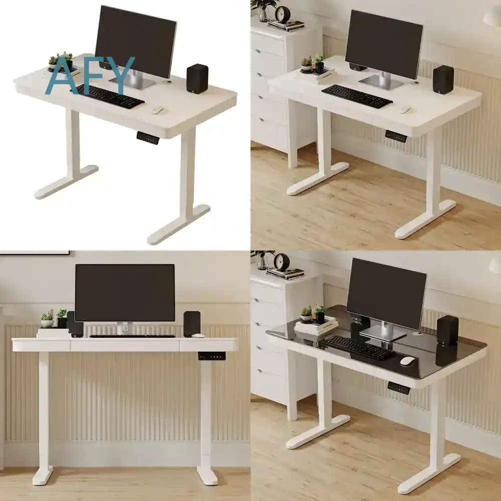 Desk Setup For Studying - Intelligenter höhenverstellbarer elektrischer Stehschreibtisch für Computer-Arbeitsplatz,