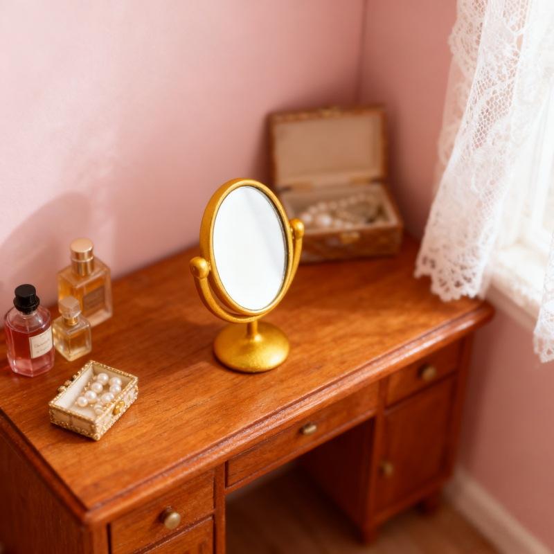 1 Stück Miniatur Retro-Spiegel – Desk Setup Retro Bewertung und Preis
