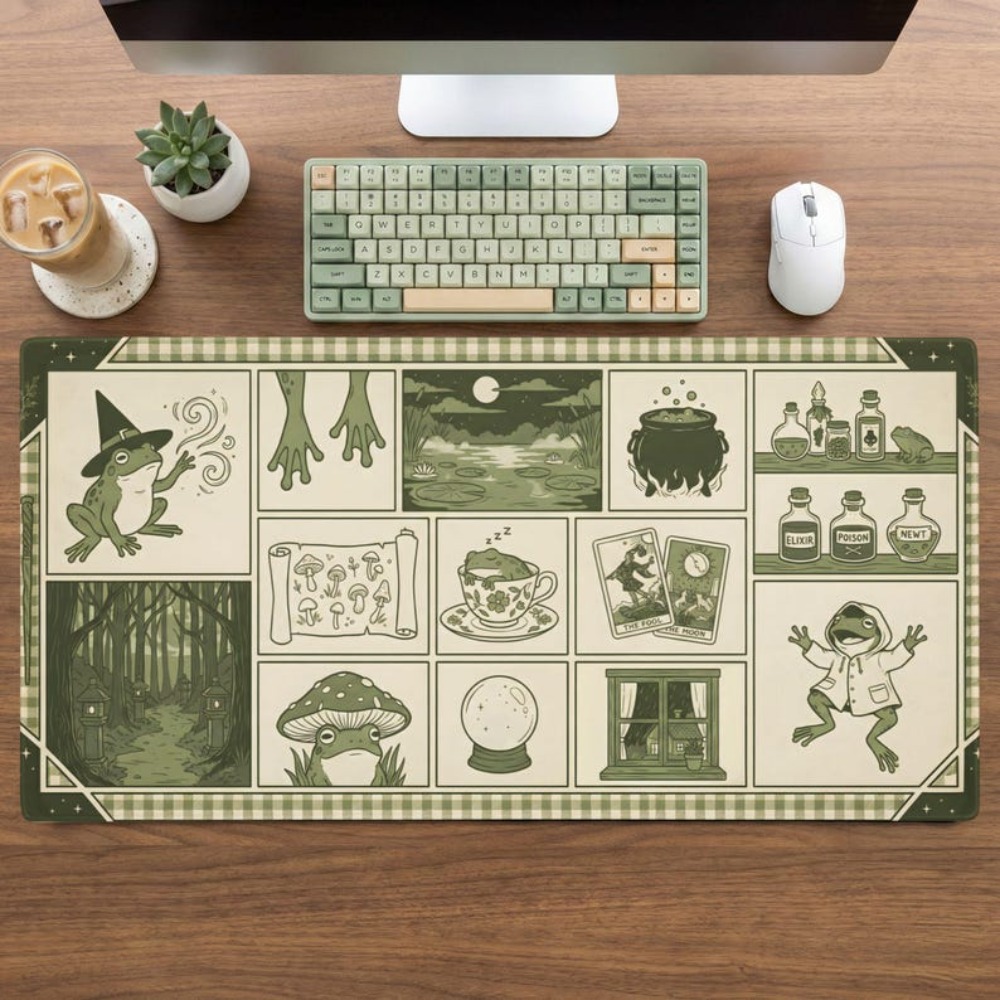 Witchy Frog Apothecary Schreib – Desk Setup Aesthetic Bewertung und Preis