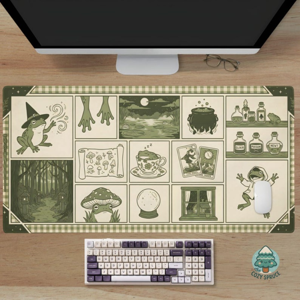 Witchy Frog Apothecary Schreib – Desk Setup Aesthetic Bewertung und Preis
