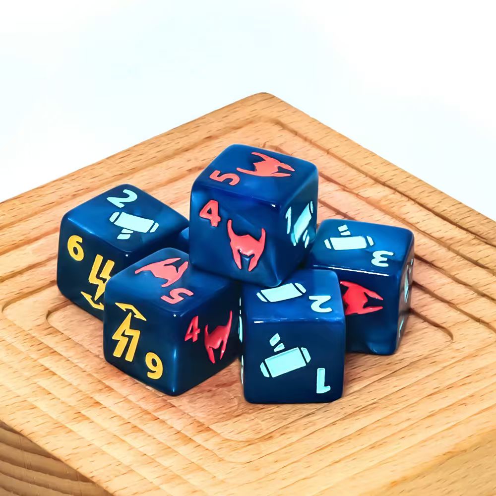 6 blau-grüne Hero-Würfel-Sets  – Desk Setup Game Bewertung und Preis