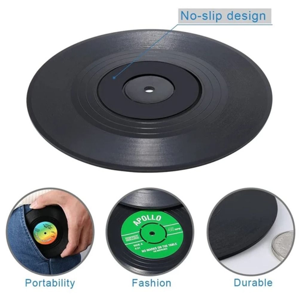2/4/6PCS Retro Vinyl Schallpla – Desk Setup Retro Bewertung und Preis