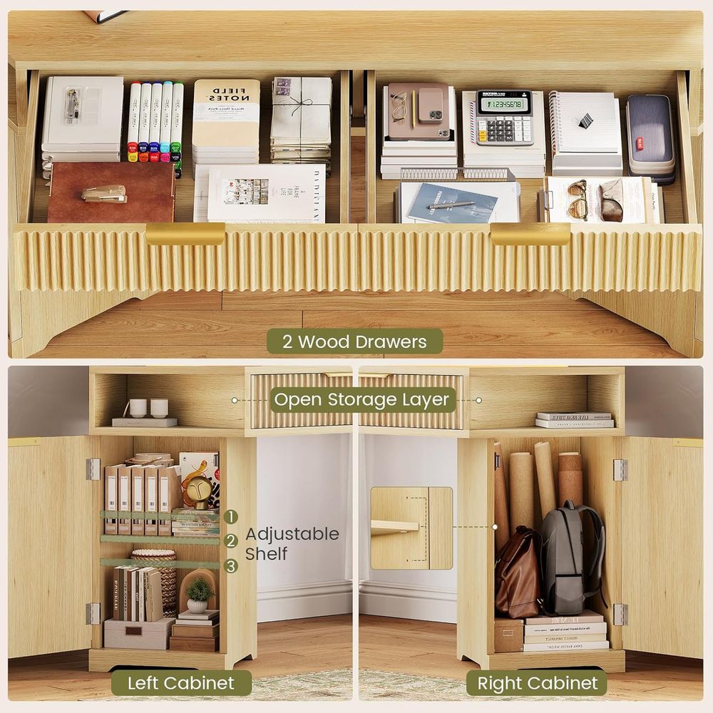 Dual-Desk-Setup, kompakter Dia – Desk Setup Oak Bewertung und Preis