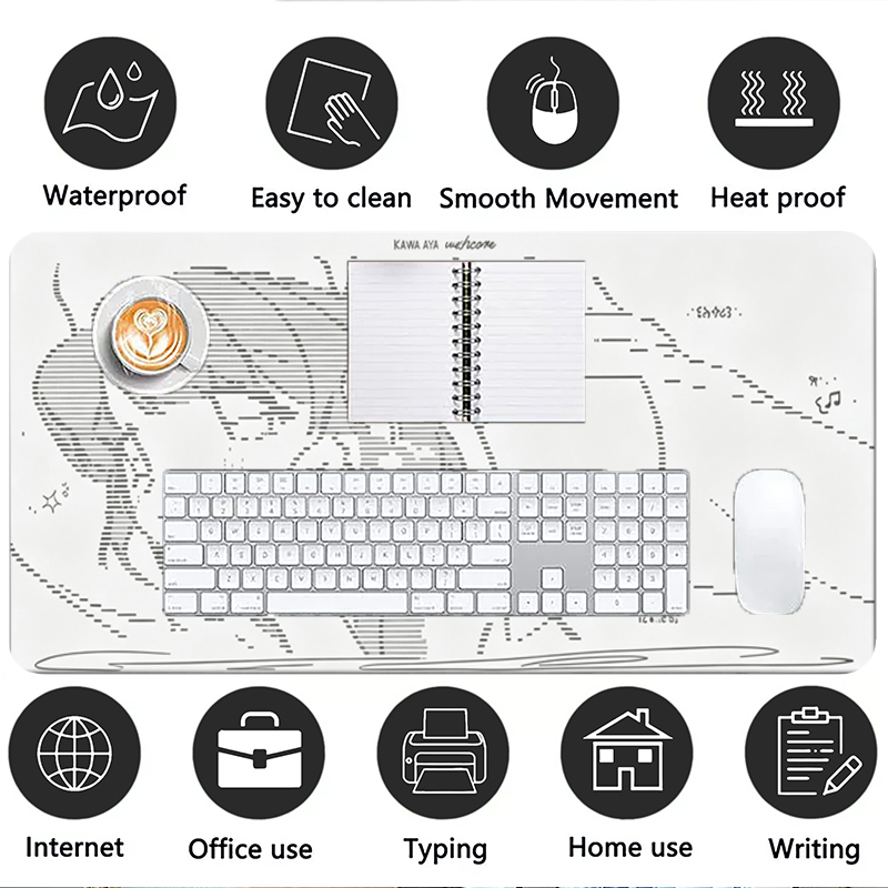 1 Stück Leder-Mauspad Anime En – Desk Setup Cute Bewertung und Preis